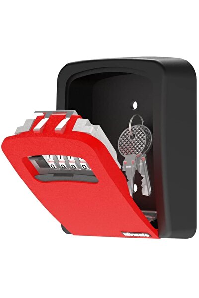 İnsafe Isc803key Şifreli Anahtar Kutusu - Anahtar Dolabı - Kasa - Kırmızı