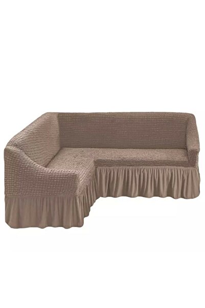 AK LALE Husă de canapea înfășurată standard Milano pentru colțul din stânga - maro 2913