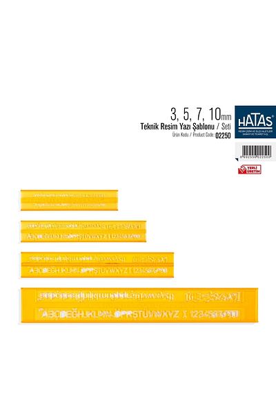 HATAS Technical Painting Writing Set 3-5-7-10mm (022509)
