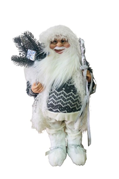 Genel Markalar Yılbaşı Figür Noel Baba (gri) 60cm