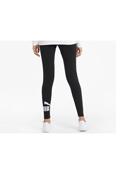 Puma Ess Logo Leggings Kadın Günlük Tayt 58683201 Siyah