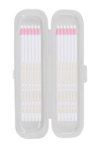 ekoset Diamond China Marker Stringed Pen Marking Pen White 12 Pieces
