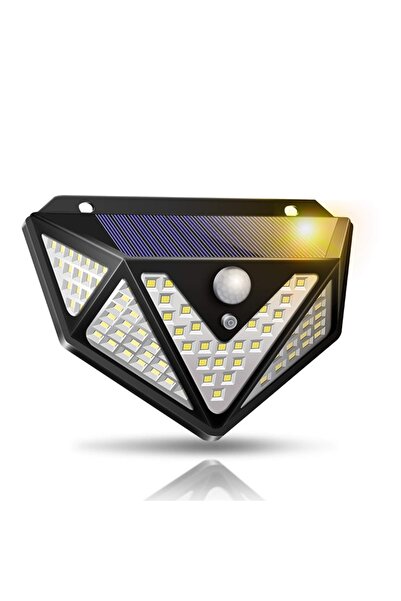 UpWay 166 Led 3 Mode Pır Hareket Sensörlü 5 Taraflı Işık Solar Lamba