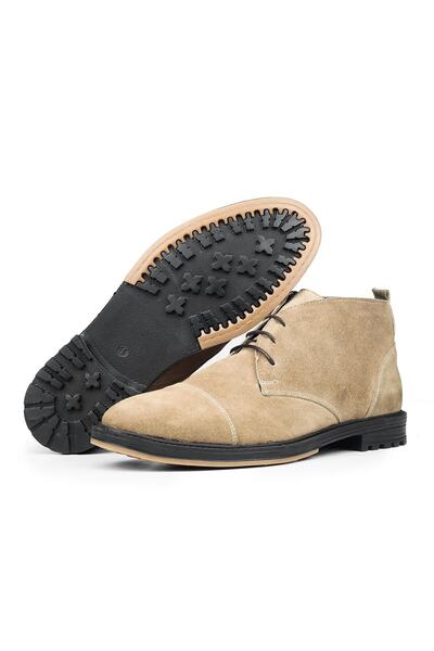 Ducavelli Γνήσιο δέρμα Masquerade Αντιολισθητική σόλα Daily Sand Beige