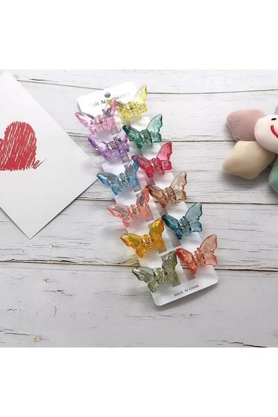 GÜLPEŞE 12 kopči za kosu u obliku leptira