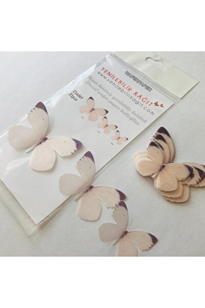 Yenilebilir Kağıt Wafer paper Hazır Kesilmiş Kelebekler