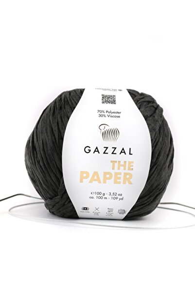 Gazzal The Paper Yumusak Kagıt Ip El Örgü Ipligi, 100 Gr, 100 Mt Taka Yarn (3...