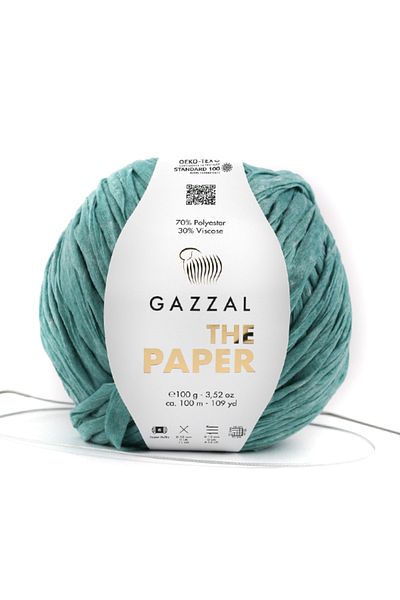 Gazzal The Paper Soft Paper String Πλεκτό με το χέρι, 100 Gr, 100 Mt Taka Yarn (3960)