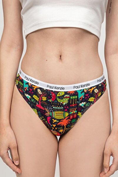 Paul Kenzie Unique Effect Patterned Women's Slip Panties - Safari