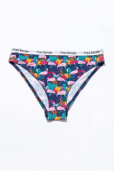 Paul Kenzie Chiloți pentru femei cu model cu efect unic - Flamingo