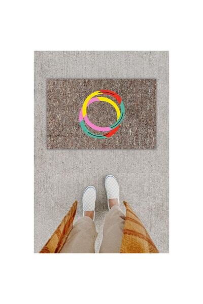 Dormot Home Imprimare digitală inel decorativ Covoraș de ușă multicolor