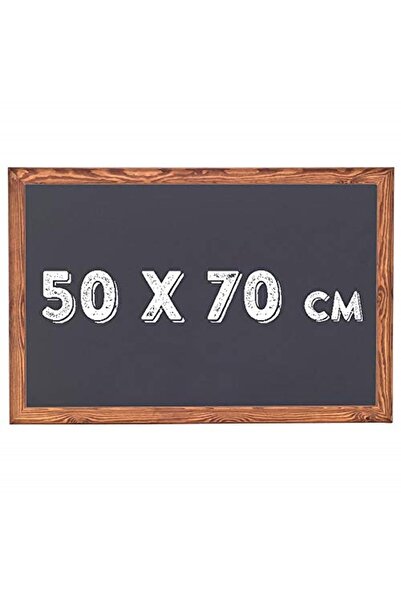 Chalky 50x70 cm Kara Tahta Ahşap Çerçeveli