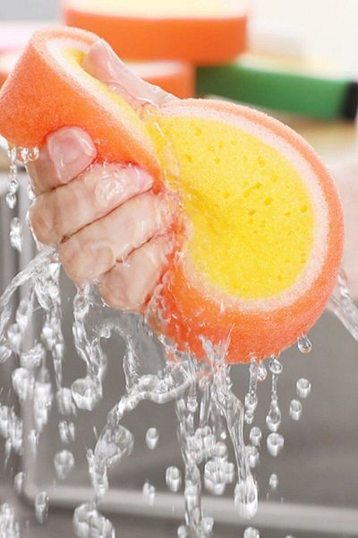 Alaa Ambalaj 1 Piece Cute Fruit Shaped Dishwashing Sponge