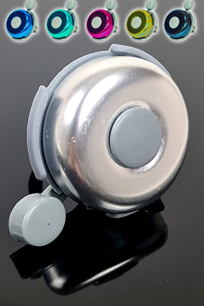 Binbirreyon Büyük Boy Renkli Bisiklet Zili Ayarlı Gidon Zili 6cm Gb121r