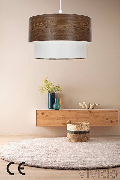 Vivido Abajur Pasta Sarkıt Avize Ahşap Desenli