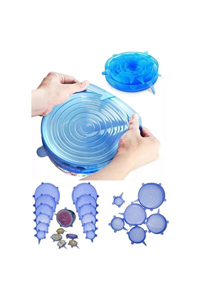 SARFEX 12-Piece Silicone Stretch Lid Protecting Freshness Food Fruit Bowl Pot Bpa Free