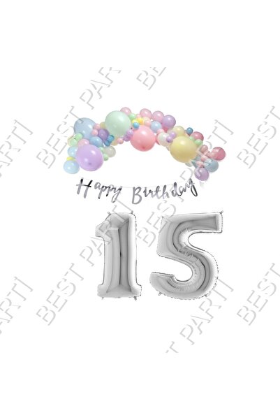 BEST PARTİ DOĞUM GÜNÜ PARTİ SÜSLERİ Happy Bırthday Yazılı Kaligrafi Banner Ma...