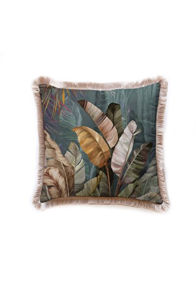 Adawall Tropikal Yaprak Tasarımlı Dekoratif Kırlent