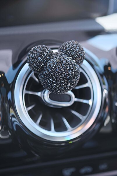 TASARIM ARABAM ATİKE ELİF AKIN Panda Koku Siyah Taş & Bagetsiz Oto Klima Pete...