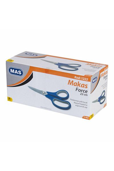 Mas 1222 Force Scissors 22cm 2207 (pack 12 Pieces)
