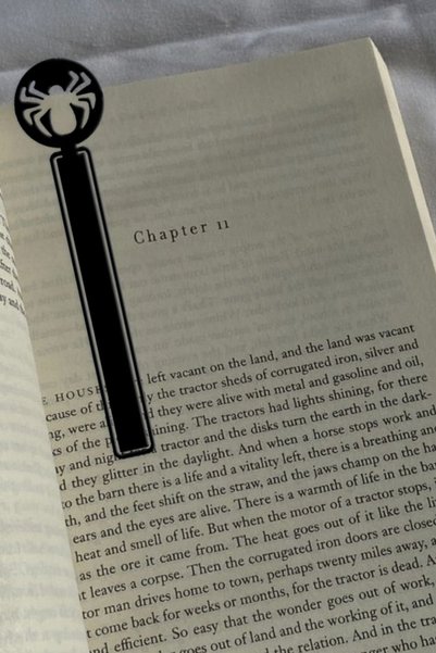 Hobi Demir Sanat Spider Themed Metal Bookmark