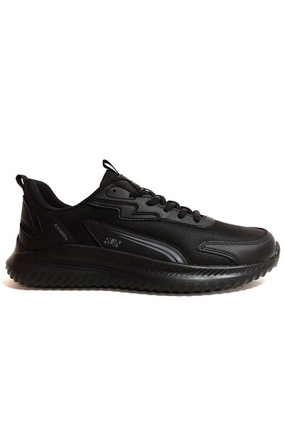 Kinetix Black Running Lace-Up Sneakers