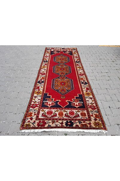 el dokuması ipek halı El Dokuması Yün Yörük Halı Yolluk - 111x292 Cm- Rnr128