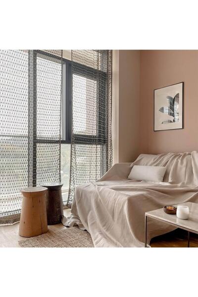 Alesta Home Kahverengi Ip Perde 150x280cm Prd006