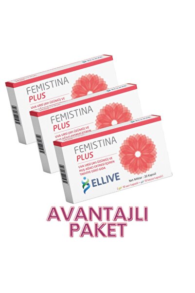 FEMİSTİNA Plus /ayı Üzümü/huş Ağacı/karamük/d - Mannoz Gıda Takviyesi 20 Kapsul