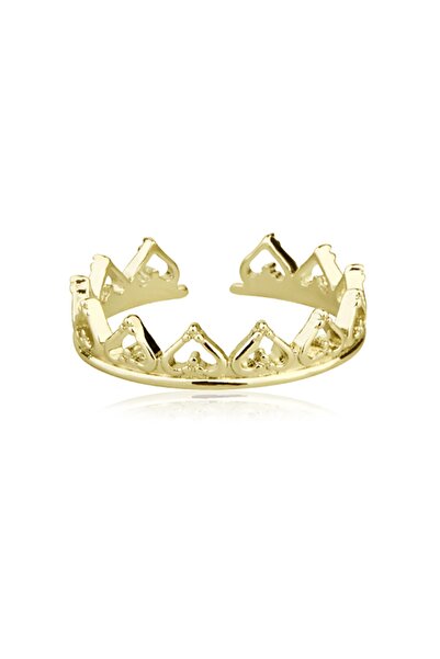 Vilma Aksesuar Adjustable Ring Gold Color
