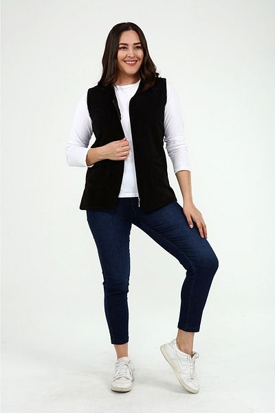 Nehir tekstil Unisex Black Fleece Vest