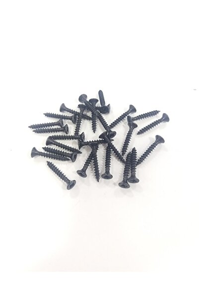 ARON (500 Adet) 4x30 Siyah Vida Sunta - Mdf - Ahşap - Ağaç Vidası (1 Paket)