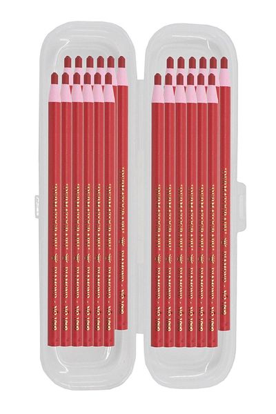 ekoset Diamond China Marker Stringed Pen Marking Pen Red 24 Pieces