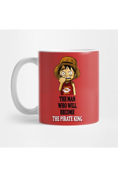 Pixxa كوب One Piece Luffy The Man Who Will Become The Pirate King