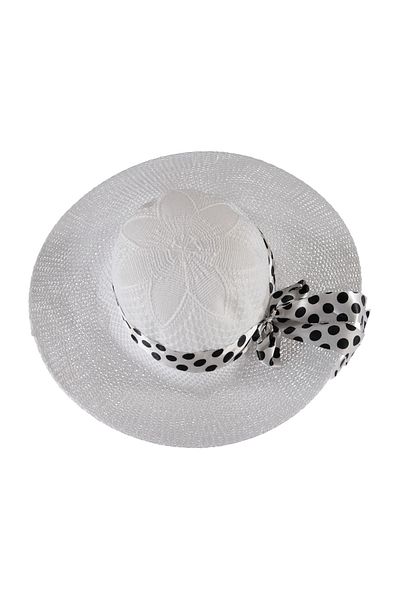 Kardelen Butik Denizli Panama Women's Beach Hat (Mercerized) (White)