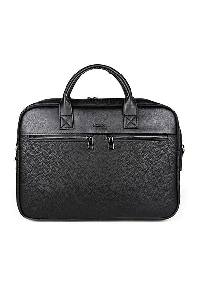 MORCA - Unisex Briefcase & Laptop Bag, Shoulder Strap, Waterproof Black