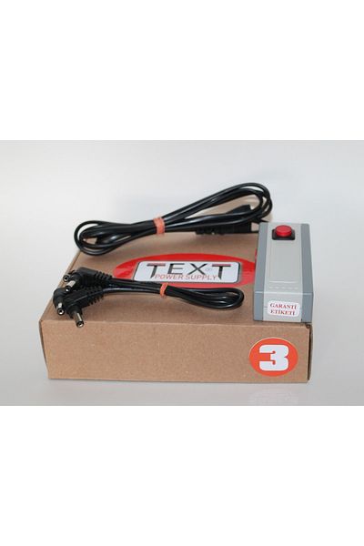 TEXT Pedal Adapters (THREE PEDAL)
9v 850ma, Three Pedals For Running