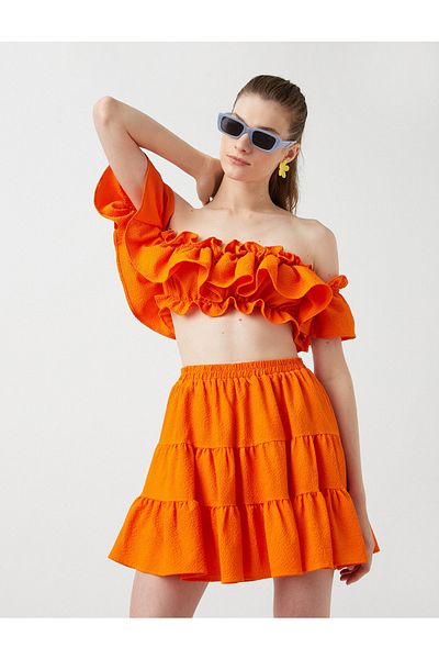Koton Flounce Crop Blouse