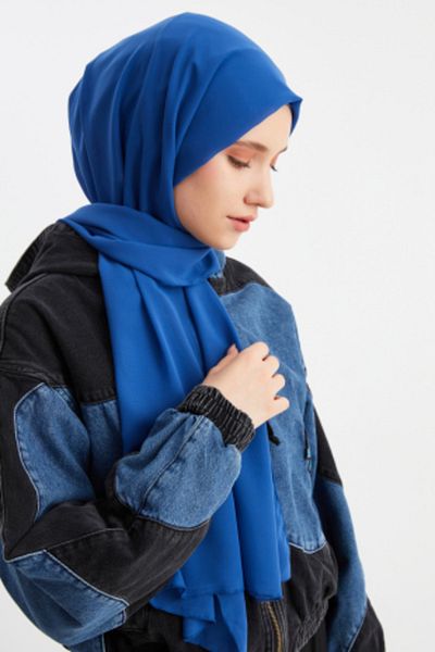 Butikgiz Women's Hijab Hijab Ready Made Multi Chiffon Silky Shawl - Comfortable, Soft, Extra Light