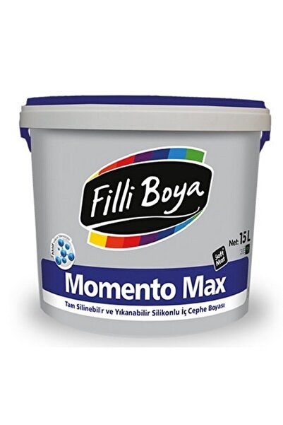 Filli Boya Momento Max 15 lt Tam Silinebilir Slikonlu Iç Cephe Boyası Max15