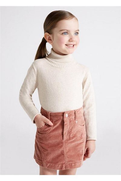 MAYORAL Girl's Turtleneck Blouse Beige 313