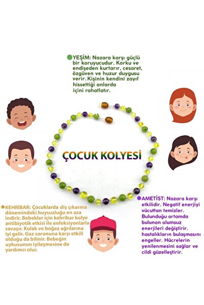 Deniz Doğal Taş Sertifikalı Kehribar-yeşim-ametist- ( Taşlar) Doğaltaş Çocuk ...