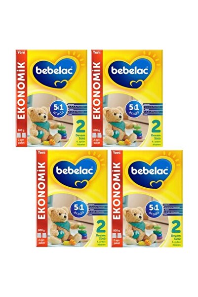 Bebelac 2 Devam Sütü 800 gr 4 Adet