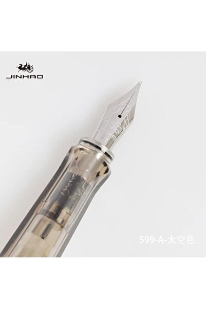 jinhao Dolma Kalem 599-a Uzay Serisi F Uç Uzay Altın Rengi Mika Gövde