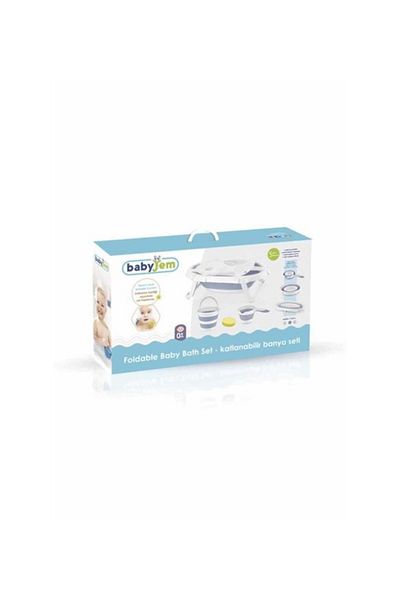 Babyjem Σετ πτυσσόμενης μπανιέρας Babyjem, 5 τεμάχια Χρώμα: Γκρι