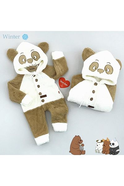Murat Baby Brown Bear Welsoft Jumpsuit