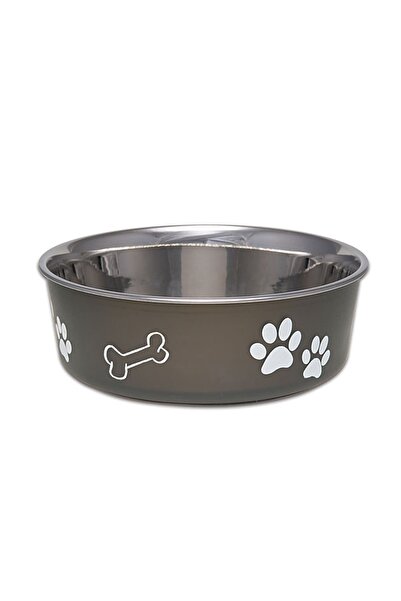 Lion Kedi Köpek Çelik Mama Kabı Renkli Kaydırmaz 14 Cm 500 Ml