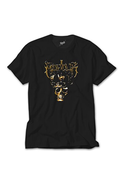 Z zepplin Tricou negru Marduk Skull