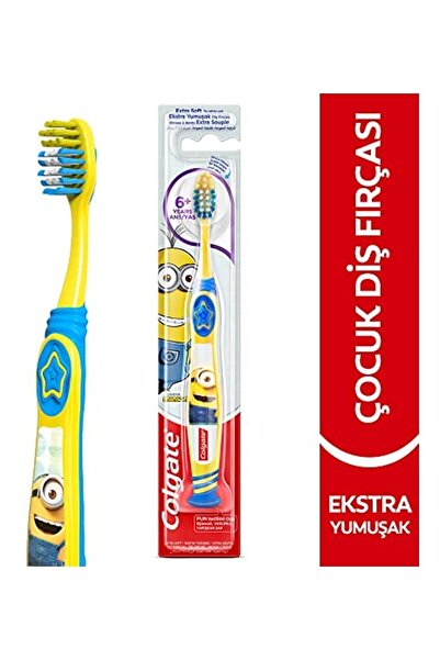 Colgate Minions 6+ Yaş Vakumlu Yapışkan Sap Ekstra Yumuşak Çocuk Diş Fırçası