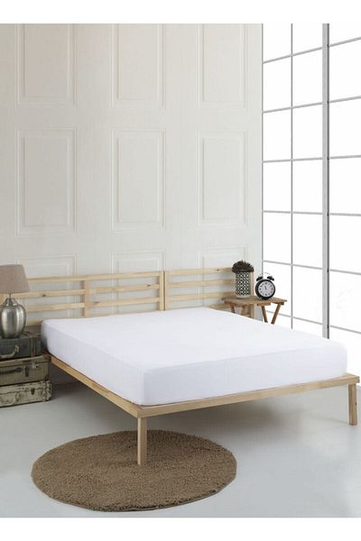 isay home tekstil Απλό βαμβακερό χτενισμένο διπλό σεντόνι 160×200 χτενισμένο βαμβάκι